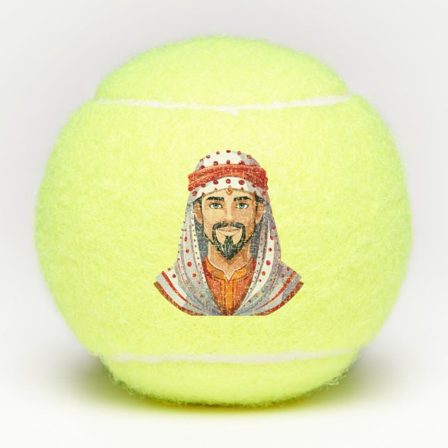 Traditionelle arabische oder muslimische Mütze  Tennisbälle (Vorderseite)
