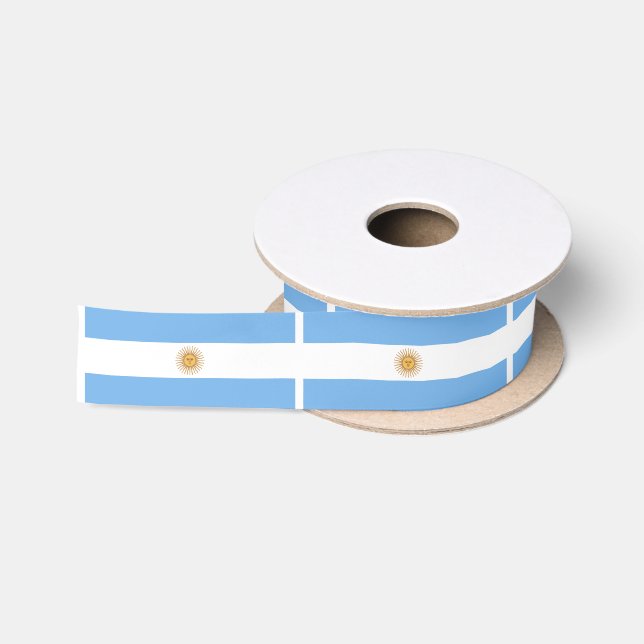 Traditionelle Argentinien-Flagge Satinband (Spule)