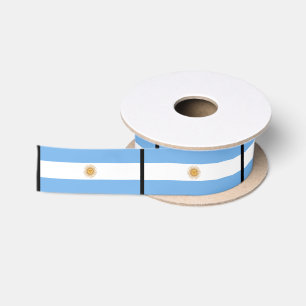 Traditionelle Argentinien-Flagge Satinband