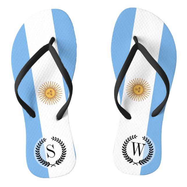 Traditionelle argentinische Flagge Flip Flops (Fußbett)