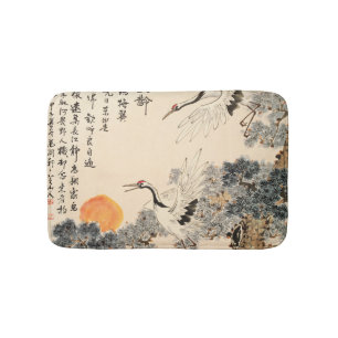 Traditionelle asiatische Malerei: klassische Kunst Badematte