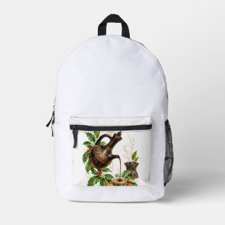 Traditionelle äthiopische Kaffezeremonie-Wandkunst Bedruckter Rucksack