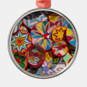 Traditionelle äthiopische Körbe Ornament Aus Metall