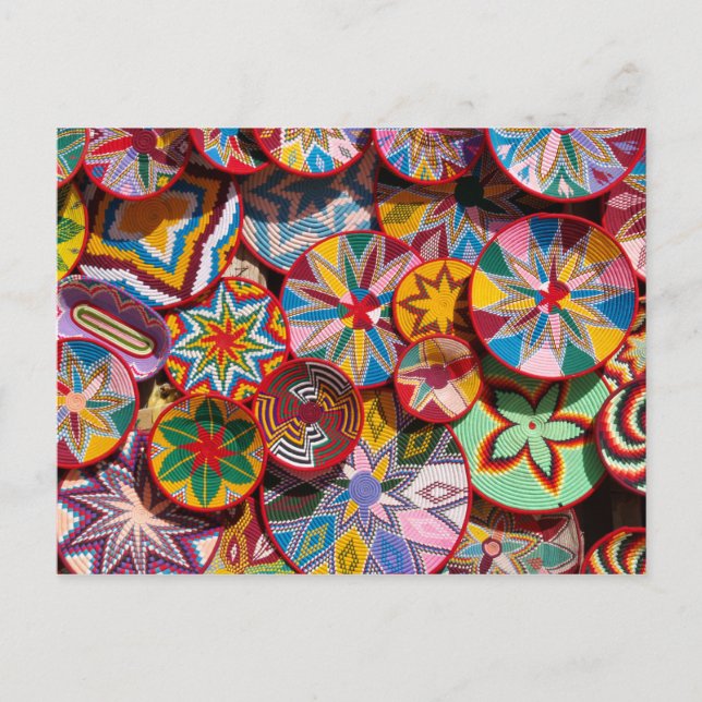 Traditionelle äthiopische Körbe Postkarte (Vorderseite)