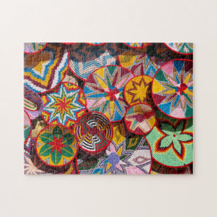Traditionelle äthiopische Körbe Puzzle