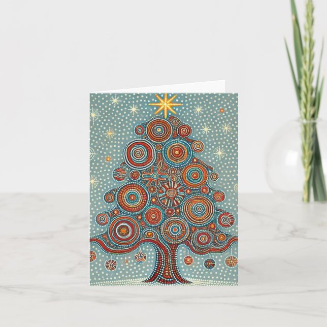 Traditionelle australische Kunstferien Karte (Vorderseite)