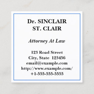 Traditionelle, Berufliche Visitenkarte