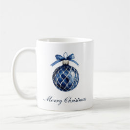 Traditionelle blaue Ornamente Weihnachten Kaffeetasse