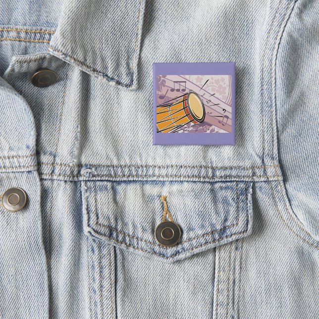 Traditionelle Bongotrommel mit Noten Button (Von Creator hochgeladen)