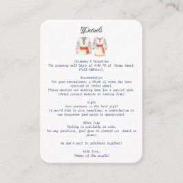 Traditionelle Brauchtumskostüme aus Rustikal Begleitkarte