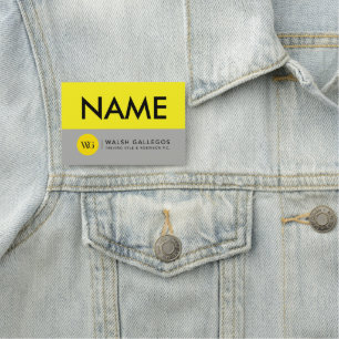Traditionelle Button-basierte Namensmarke - Anpass Namensschild