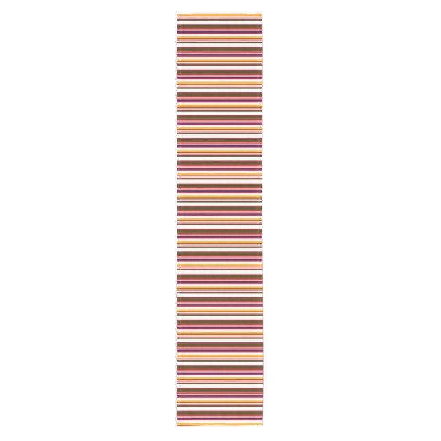 Traditionelle Candy Stripes Kurzer Tischläufer (Vorderseite)