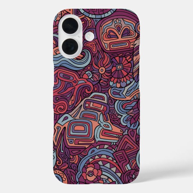 Traditionelle Cherokee-Indianerkunst Case-Mate iPhone Hülle (Rückseite)