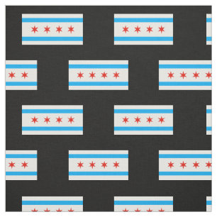 Traditionelle Chicago-Flagge Stoff