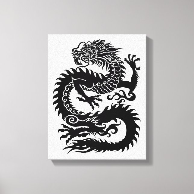 Traditionelle chinesische Drache Canvas Print Leinwanddruck (Vorderseite)