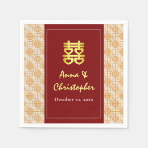 traditionelle chinesische Hochzeit Peranakan Serviette