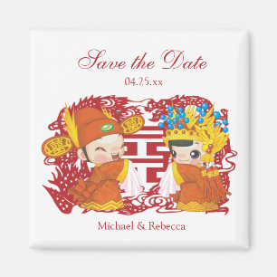 Traditionelle chinesische Hochzeiten speichern das Magnet
