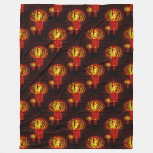 Traditionelle Chinesische Signalleuchten - Nahtlos Fleecedecke (Vorderseite)