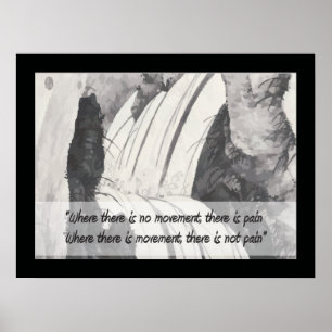 Traditionelle chinesische Sprichwort Schmerzen Poster