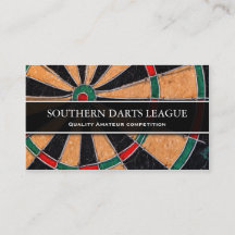Traditionelle Dart Board Business Card