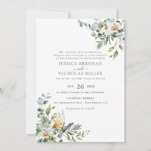 Traditionelle Einladung zur Hochzeit von White Dai