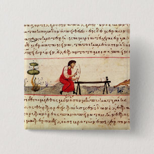 Traditionelle Elfenbeinarbeit Frau Grec 479 Button