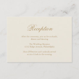 Traditionelle Elfenbeinhochzeit Begleitkarte