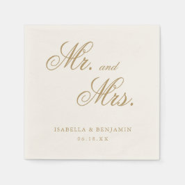 Traditionelle Elfenbeinhochzeit Serviette