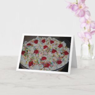 Traditionelle englische Trifle Dessert Cuisine Karte