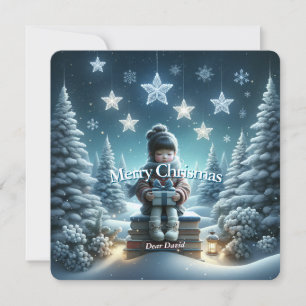 Traditionelle Fantasy Weihnachten Postkarte