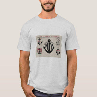Traditionelle Farben der Seeankerikonen T-Shirt
