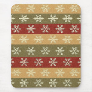 traditionelle farbige Weihnachts-Schneeflocke gest Mousepad