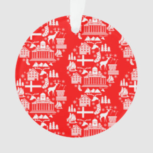 Traditionelle finnische Weihnachtsdekoration Ornament