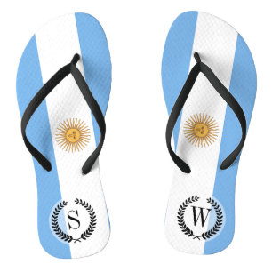 Traditionelle Flagge Argentiniens Flip Flops