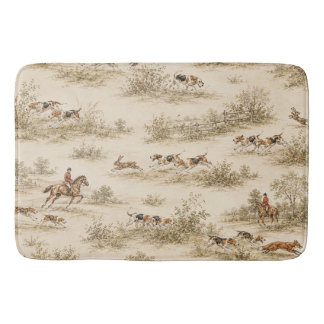 Traditionelle Foxhound-Jagd Badematte