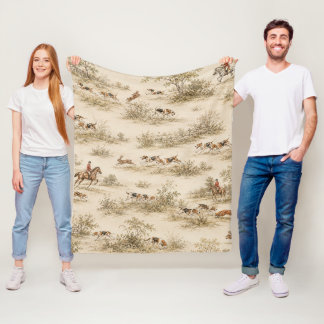 Traditionelle Foxhound-Jagd Fleecedecke