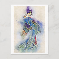 Traditionelle Geisha Vintag Hokusai japan art