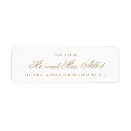 Traditionelle Gold-feierliche Hochzeit-Rücksendead