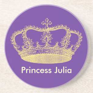 Traditionelle goldene königliche Krone Getränkeuntersetzer