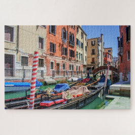 Traditionelle Gondel in Venedig Puzzle