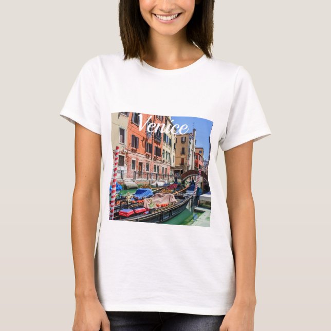 Traditionelle Gondel in Venedig T-Shirt (Vorderseite)