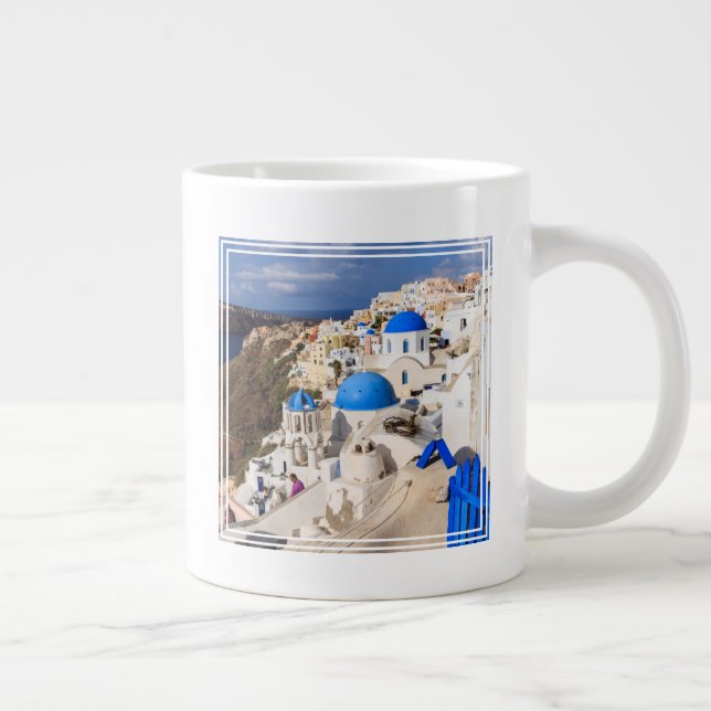 Traditionelle griechische Häuser Jumbo-Tasse (Rechts)