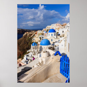 Traditionelle griechische Häuser Poster