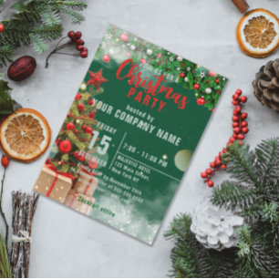 Traditionelle grüne Firmenweihnachtsfeier