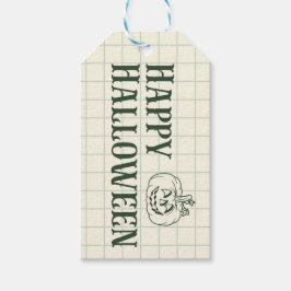 Traditionelle grüne Kürbiskandy-Tags Geschenkanhänger