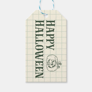 Traditionelle grüne Kürbiskandy-Tags Geschenkanhänger