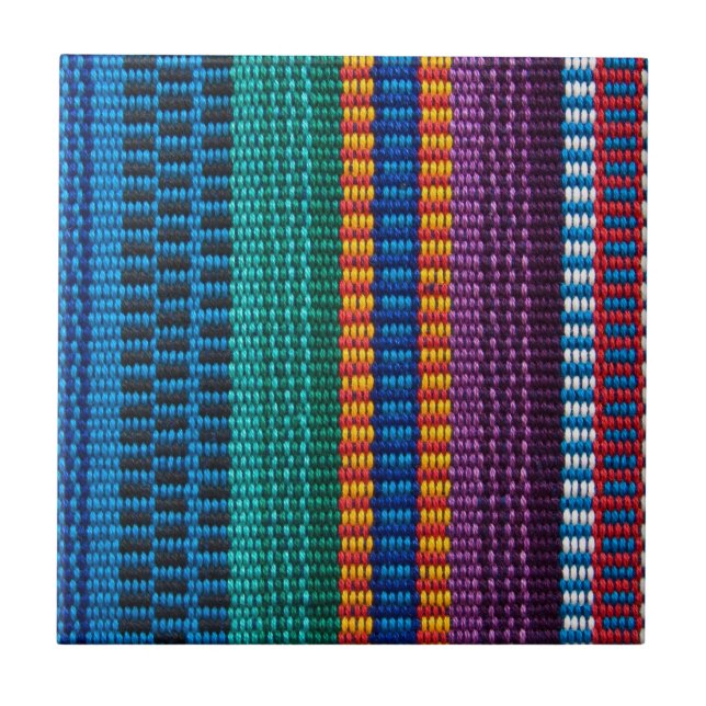 Traditionelle Guatemala-Gewebewebart Fliese (Vorderseite)