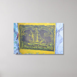 Traditionelle Hafenkunst Leinwanddruck