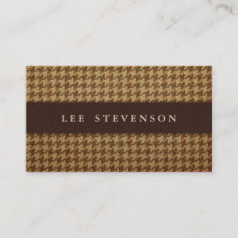 Traditionelle Hahnentrittmuster-Visitenkarte Visitenkarte