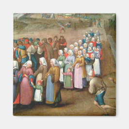 Traditionelle Hochzeitsprozession (Vintage Kunst) Magnet